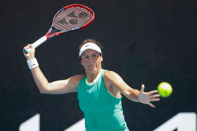 Tatjana Maria, Australian Open 2024, Melbourne Park, Melbourne, Victoria, Australia Copyright: xJuergenxHasenkopfx
