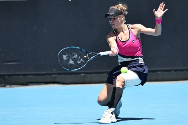 Laura Siegemund, GER, during first round of 2024 Australian Open in Melbourne, 15 01 2023