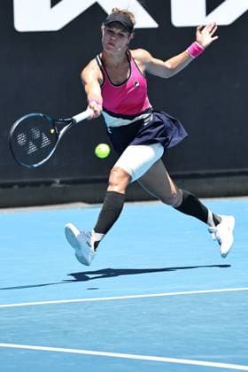 Laura Siegemund, GER, during first round of 2024 Australian Open in Melbourne, 15 01 2023