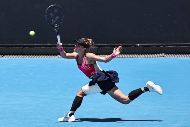 Laura Siegemund, GER, during first round of 2024 Australian Open in Melbourne, 15 01 2023