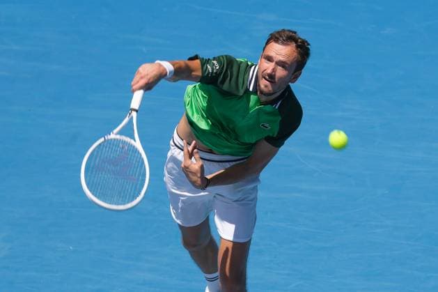 January 15, 2024, Melbourne, Australia: 3rd seed DANIIL MEDVEDEV of the Russian Federation in action against Terence Atmane of France on Margaret Court Arena in a Men s Singles 1st round match on day 2 of the 2024 Australian Open in Melbourne, Australia. Medvedev won the match. Melbourne Australia - ZUMAc04_ 20240115_faf_c04_018 Copyright: xSydneyxLowx