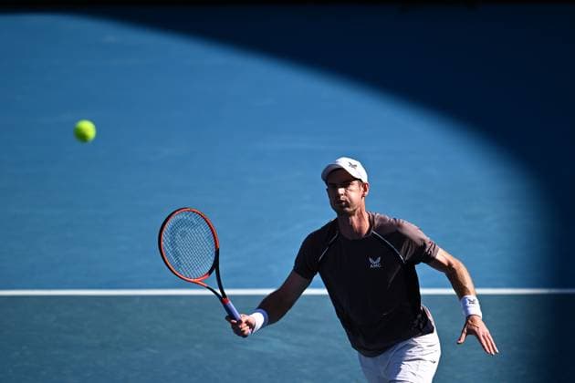 TENNIS AUSTRALIAN OPEN, Andy Murray of Great Britain in action during his first round match against Tomas Martin Etcheverry of Argentina on Day 2 of the 2024 Australian Open at Melbourne Park in Melbourne, Monday, January 15, 2024. ( NO ARCHIVING, EDITORIAL USE ONLY, NO USE IN BOOKS WITHOUT CONSENT MELBOURNE VICTORIA AUSTRALIA  Copyright: xJOELxCARRETTx 20240115001889222179