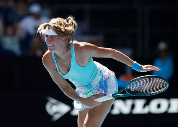 Magdalena Frech, Australian Open 2024, Melbourne Park, Melbourne, Victoria, Australia Copyright: xJuergenxHasenkopfx