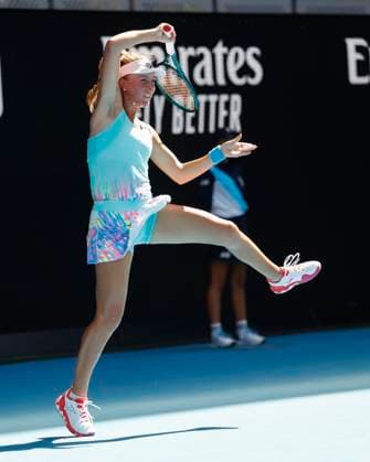 Magdalena Frech, Australian Open 2024, Melbourne Park, Melbourne, Victoria, Australia Copyright: xJuergenxHasenkopfx