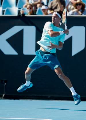 Daniel Altmaier GER , Australian Open 2024, Melbourne Park, Melbourne, Victoria, Australia Copyright: xJuergenxHasenkopfx