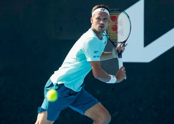 Daniel Altmaier GER , Australian Open 2024, Melbourne Park, Melbourne, Victoria, Australia Copyright: xJuergenxHasenkopfx