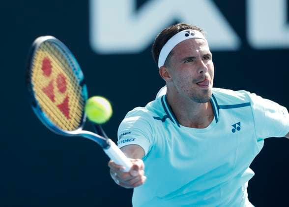 Daniel Altmaier GER , Australian Open 2024, Melbourne Park, Melbourne, Victoria, Australia Copyright: xJuergenxHasenkopfx