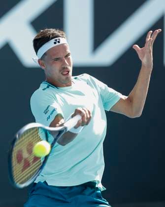 Daniel Altmaier GER , Australian Open 2024, Melbourne Park, Melbourne, Victoria, Australia Copyright: xJuergenxHasenkopfx