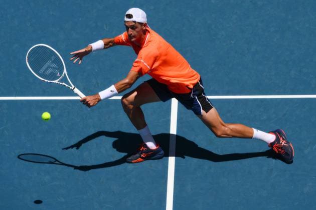 Terence Atmane (FRA) in action during his first round match Australian Open, Day Two, Tennis, Melbourne Park, Melbourne, Australia - 15 Jan 2024  Copyright: xJamesxGourley Shutterstockx 14297582cb
