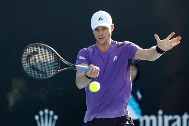 Yannick Hanfmann GER , Australian Open 2024, Melbourne Park, Melbourne, Victoria, Australia Copyright: xJuergenxHasenkopfx
