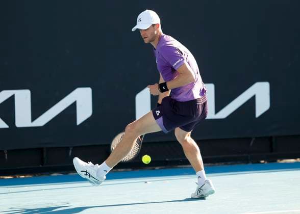 Yannick Hanfmann GER , Australian Open 2024, Melbourne Park, Melbourne, Victoria, Australia Copyright: xJuergenxHasenkopfx