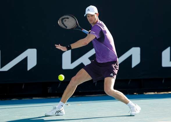 Yannick Hanfmann GER , Australian Open 2024, Melbourne Park, Melbourne, Victoria, Australia Copyright: xJuergenxHasenkopfx