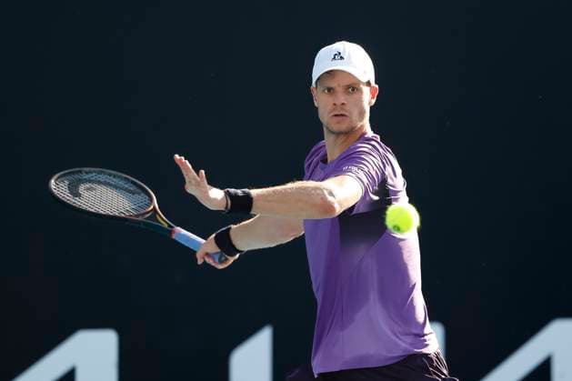 Yannick Hanfmann GER , Australian Open 2024, Melbourne Park, Melbourne, Victoria, Australia Copyright: xJuergenxHasenkopfx