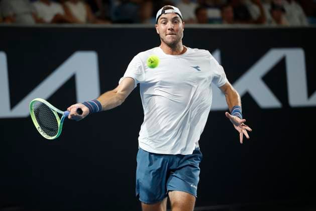 Jan Lennard Struff GER , Australian Open 2024, Melbourne Park, Melbourne, Victoria, Australia Copyright: xJuergenxHasenkopfx