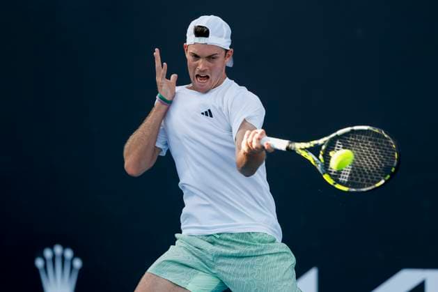 Maximilian Marterer GER , Australian Open 2024, Melbourne Park, Melbourne, Victoria, Australia Copyright: xJuergenxHasenkopfx