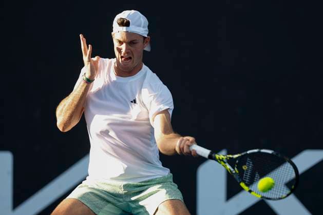 Maximilian Marterer GER , Australian Open 2024, Melbourne Park, Melbourne, Victoria, Australia Copyright: xJuergenxHasenkopfx