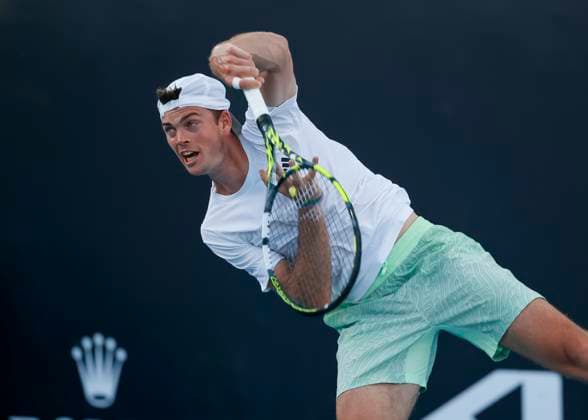 Maximilian Marterer GER , Australian Open 2024, Melbourne Park, Melbourne, Victoria, Australia Copyright: xJuergenxHasenkopfx