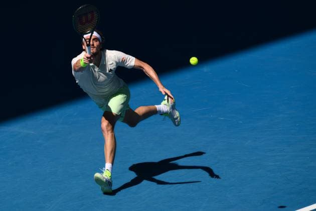 Stefanos Tsitsipas (GRE) in action during his first round match Australian Open, Day Two, Tennis, Melbourne Park, Melbourne, Australia - 15 Jan 2024  Copyright: xJamesxGourley Shutterstockx 14297582de
