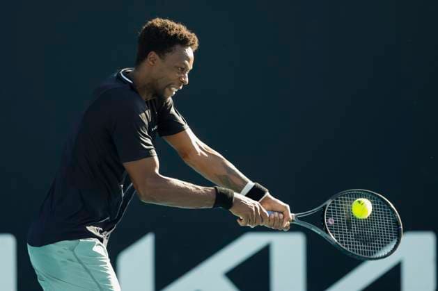 Gael Monfils, Australian Open 2024, Melbourne Park, Melbourne, Victoria, Australia Copyright: xJuergenxHasenkopfx