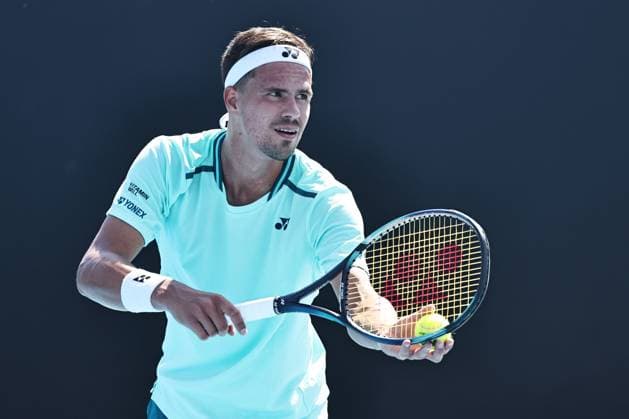 Daniel Altmaier, GER, during first round of 2024 Australian Open in Melbourne, 15 01 2023