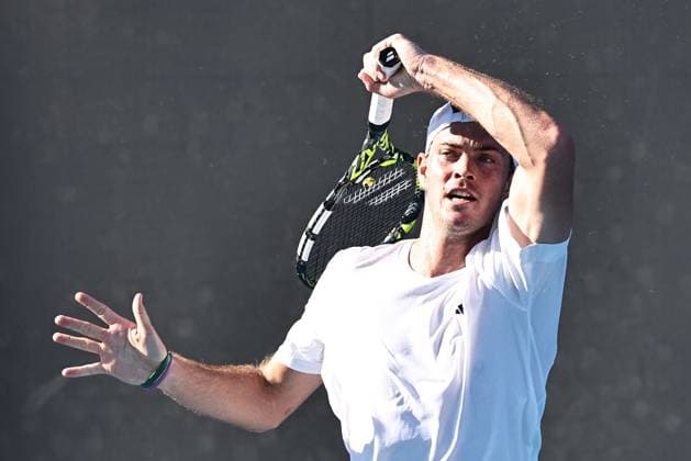 Maximilian Marterer, GER, during first round of 2024 Australian Open in Melbourne, 15 01 2023