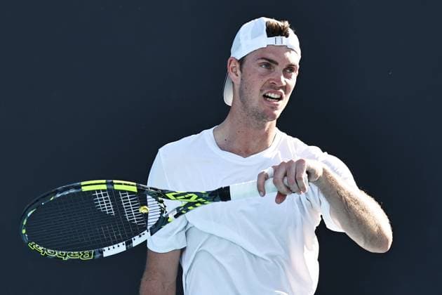 Maximilian Marterer, GER, during first round of 2024 Australian Open in Melbourne, 15 01 2023