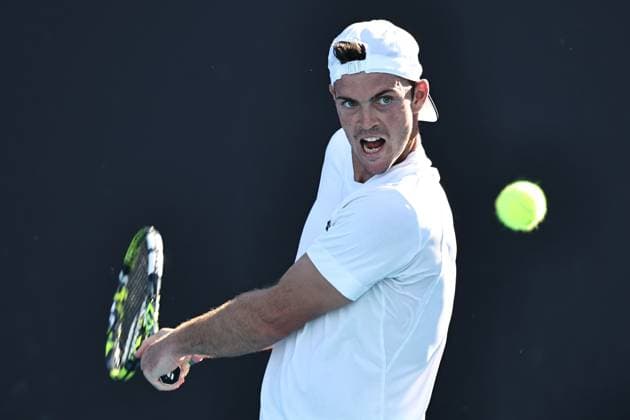 Maximilian Marterer, GER, during first round of 2024 Australian Open in Melbourne, 15 01 2023