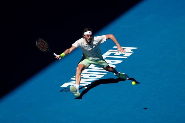 Stefanos Tsitsipas TENNIS : Open Australie 2024 - Melbourne - 15 01 2024 VirginieBouyer Panoramic 
