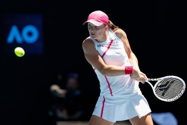 Iga Swiatek, Australian Open 2024, Melbourne Park, Melbourne, Victoria, Australia Copyright: xJuergenxHasenkopfx