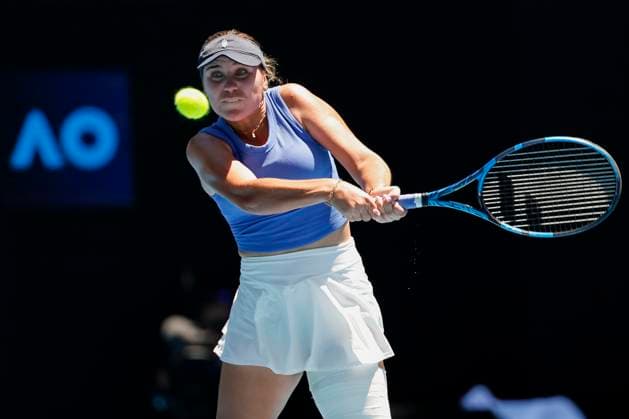 Sofia Kenin, Australian Open 2024, Melbourne Park, Melbourne, Victoria, Australia Copyright: xJuergenxHasenkopfx