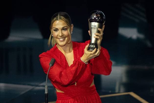 London, England, 15 January 2024: Mary Earps Manchester United, ManU wins The Best Women s Goalkeeper during the FIFA Best Awards 2024 in London, England. (Pedro Porru SPP) Copyright: xPedroxPorrux xSPPx spp-en-PePoSp-HE5A6399-2