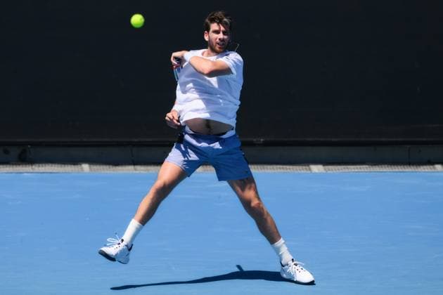 Cameron Norrie (GBR) in action during his first round match Australian Open, Day Two, Tennis, Melbourne Park, Melbourne, Australia - 16 Jan 2024  Copyright: xJamesxGourley Shutterstockx 14302243t