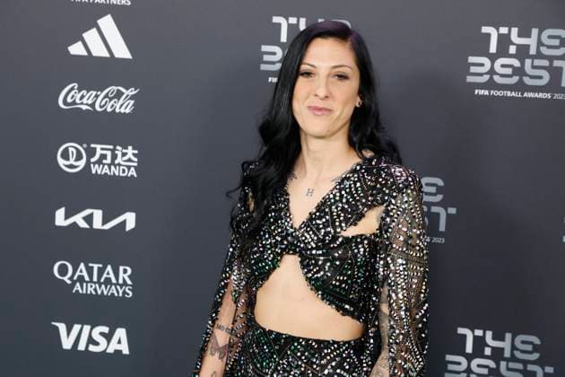 15 Janvier 2024 : Londres, Royaume-Uni : Jennifer Hermoso arrivant sur le Tapis Vert lors de la remise des THE BEST FIFA FOOTBALL AWARDS 2023 Ã l?Eventim Apollo Theater. (Henri Szwarc Starface) 300673 2024-01-15 Londres Royaume Uni  Copyright: xHenrixSzwarcx xStarfacex STAR_300673_051