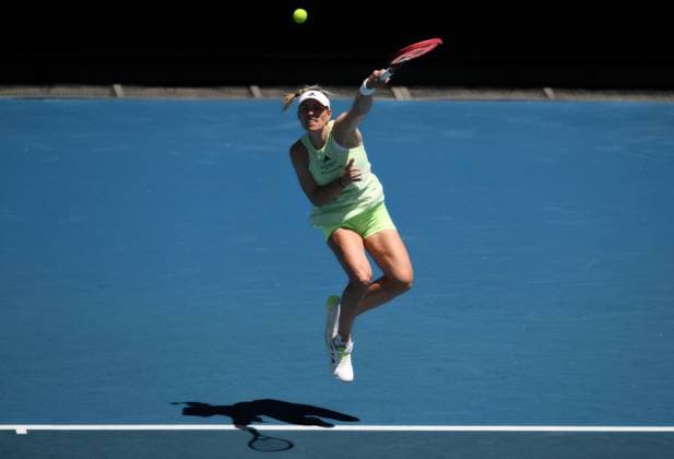 Angelique Kerber (GER) during her first round match Australian Open, Day Two, Tennis, Melbourne Park, Melbourne, Australia - 16 Jan 2024  Copyright: xJamesxGourley Shutterstockx 14302243cy