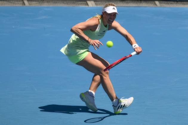 Angelique Kerber (GER) during her first round match Australian Open, Day Two, Tennis, Melbourne Park, Melbourne, Australia - 16 Jan 2024  Copyright: xJamesxGourley Shutterstockx 14302243cw