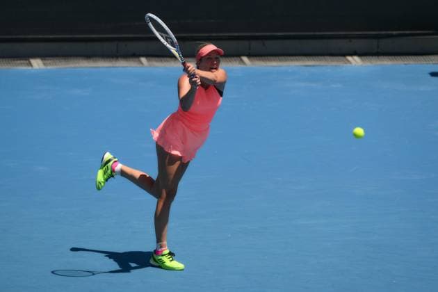 Danielle Collins (USA) during her first round match Australian Open, Day Two, Tennis, Melbourne Park, Melbourne, Australia - 16 Jan 2024  Copyright: xJamesxGourley Shutterstockx 14302243cr