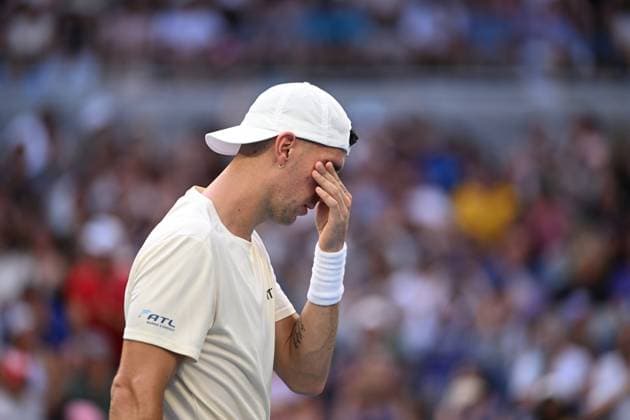TENNIS AUSTRALIAN OPEN, Thanasi Kokkinakis of Australia reacts after losing the 3rd set during his round 1 match against Sebastian Ofner of Austria on Day 3 of the 2024 Australian Open at Melbourne Park in Melbourne, Tuesday, January 16, 2024. ( NO ARCHIVING, EDITORIAL USE ONLY, NO USE IN BOOKS WITHOUT CONSENT MELBOURNE VICTORIA AUSTRALIA  Copyright: xJAMESxROSSx 20240116001889672791