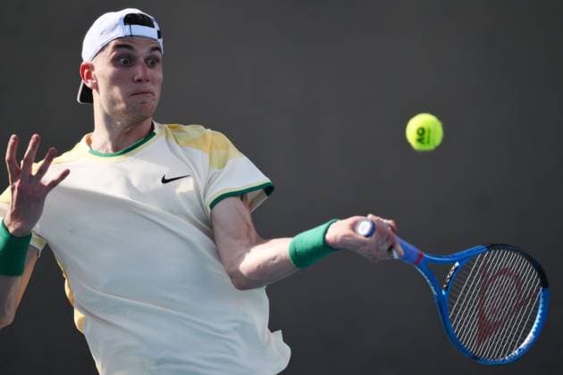 Jack Draper (GBR) during his first round match Australian Open, Day Three, Tennis, Melbourne Park, Melbourne, Australia - 16 Jan 2024  Copyright: xJamesxGourley Shutterstockx 14297584at