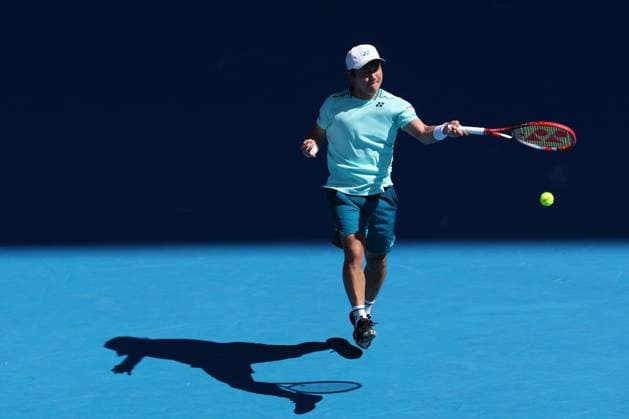 Yoshihito Nishioka of Japan in action Australian Open, Day Three, Tennis, Melbourne Park, Melbourne, Australia - 16 Jan 2024  Copyright: xEllaxLing Shutterstockx 14297583p