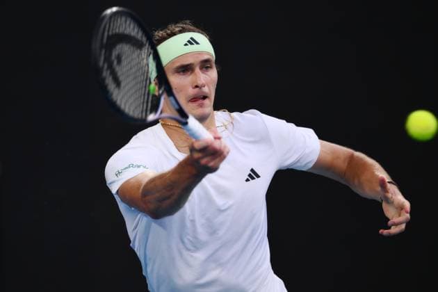 Alexander Zverev (GER) during his first round match Australian Open, Day Three, Tennis, Melbourne Park, Melbourne, Australia - 16 Jan 2024  Copyright: xJamesxGourley Shutterstockx 14297584bv
