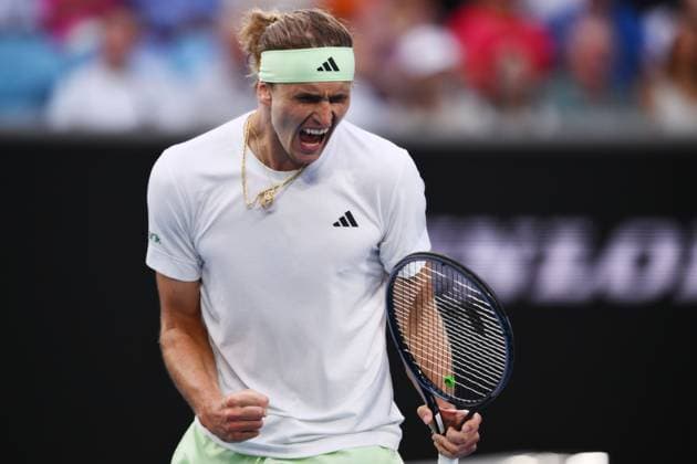 Alexander Zverev (GER) during his first round match Australian Open, Day Three, Tennis, Melbourne Park, Melbourne, Australia - 16 Jan 2024  Copyright: xJamesxGourley Shutterstockx 14297584bz