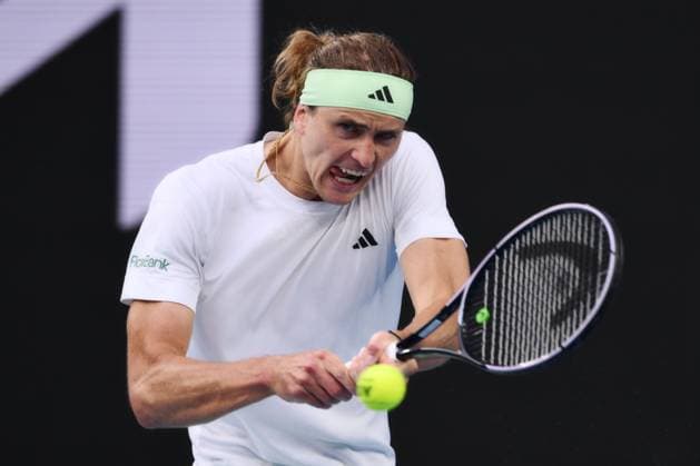 Alexander Zverev (GER) during his first round match Australian Open, Day Three, Tennis, Melbourne Park, Melbourne, Australia - 16 Jan 2024  Copyright: xJamesxGourley Shutterstockx 14297584cb