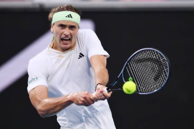 Alexander Zverev (GER) during his first round match Australian Open, Day Three, Tennis, Melbourne Park, Melbourne, Australia - 16 Jan 2024  Copyright: xJamesxGourley Shutterstockx 14297584cg