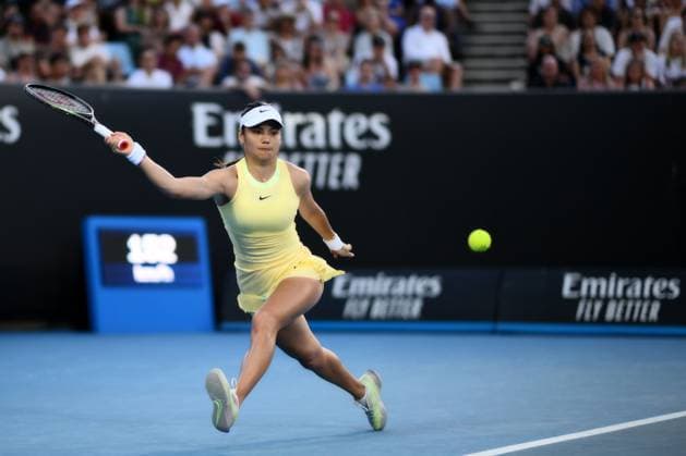 Emma Raducanu (GBR) during her first round match Australian Open, Day Three, Tennis, Melbourne Park, Melbourne, Australia - 16 Jan 2024  Copyright: xJamesxGourley Shutterstockx 14297584dm