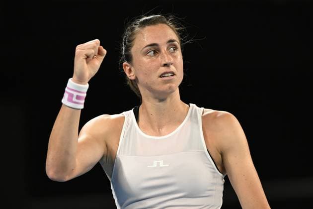 TENNIS AUSTRALIAN OPEN, Petra Martic of Croatia reacts during her round 1 match against Ajla Tomljanovic of Australia on Day 3 of the 2024 Australian Open at Melbourne Park in Melbourne, Tuesday, January 16, 2024. ( NO ARCHIVING, EDITORIAL USE ONLY, NO USE IN BOOKS WITHOUT CONSENT MELBOURNE VICTORIA AUSTRALIA  Copyright: xJAMESxROSSx 20240116001889720782