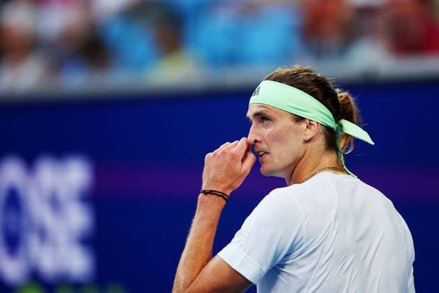 Alexander Zverev (GER) during his first round match Australian Open, Day Three, Tennis, Melbourne Park, Melbourne, Australia - 16 Jan 2024  Copyright: xEllaxLing Shutterstockx 14297583an