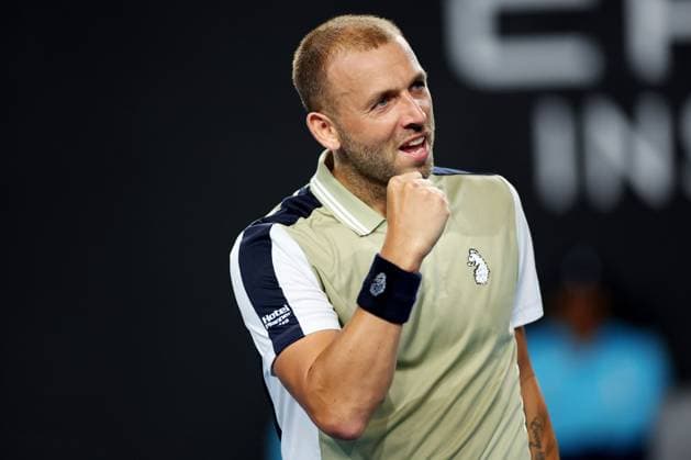 Dan Evans during his first round match Australian Open, Day Three, Tennis, Melbourne Park, Melbourne, Australia - 16 Jan 2024  Copyright: xEllaxLing Shutterstockx 14297583av