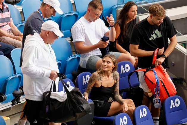 Tennis, Australian Open, Day 3, Sophia Thomalla in the stands