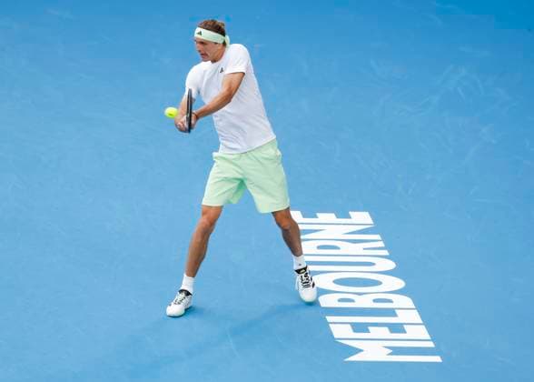 Alexander Zverev GER , Australian Open 2024, Melbourne Park, Melbourne, Victoria, Australia Copyright: xJuergenxHasenkopfx