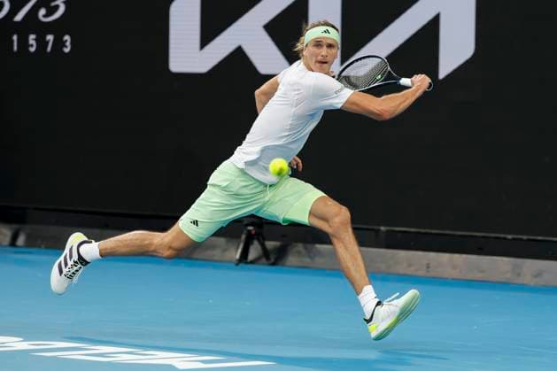 Alexander Zverev GER , Australian Open 2024, Melbourne Park, Melbourne, Victoria, Australia Copyright: xJuergenxHasenkopfx